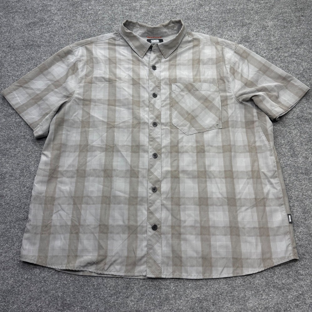 Alaskan Hardgear Duluth Trading Co Mens 2XL Plaid Short Sleeve Button Down Shirt